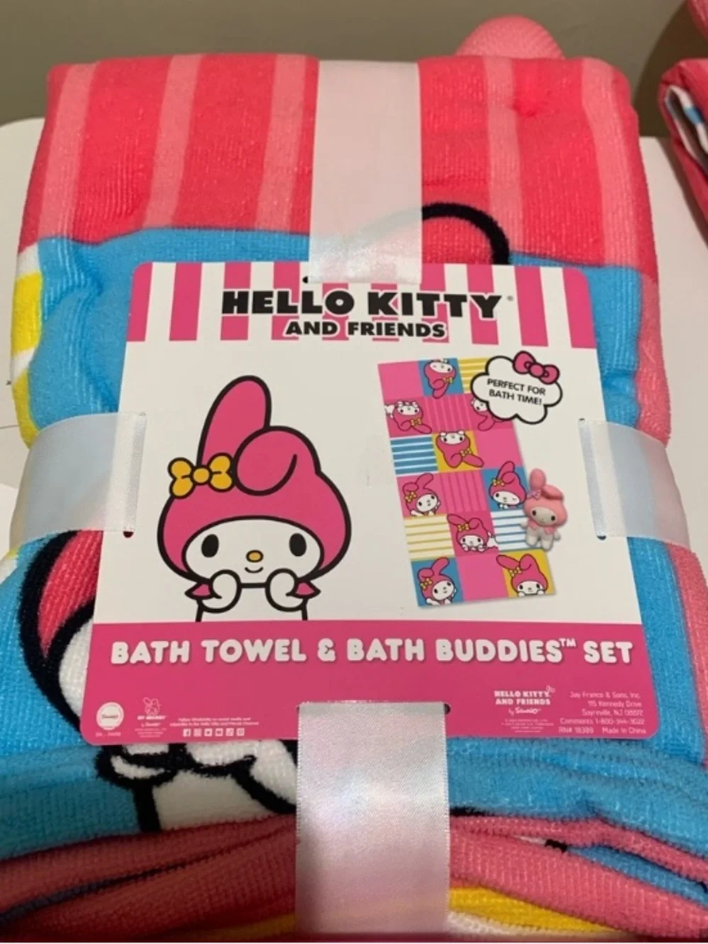 Hello Kitty & Friends Pink My Melody Bath Plush Set